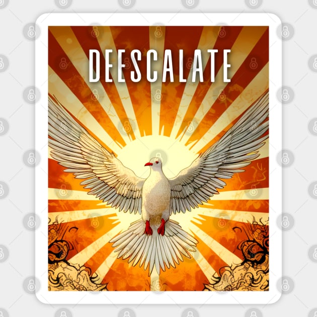 Deescalate: Peaceful and Sustainable Coexistence Magnet by Puff Sumo